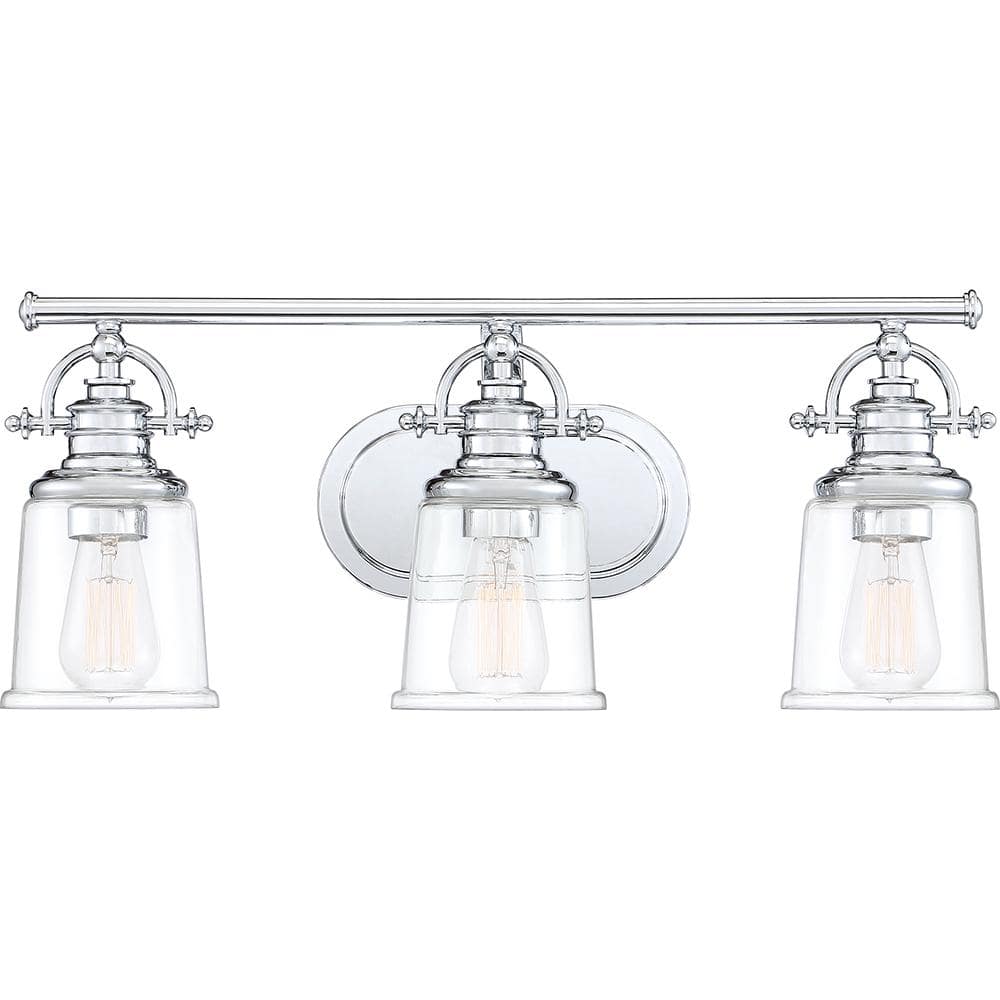 Grant 3-Light Polished Chrome Vanity Light price history on PriceWatchPro
