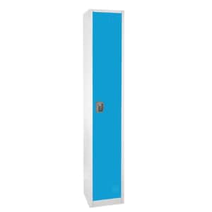 629-Series 72 in. H 1-Tier Steel Key Lock Storage Locker Free Standing Cabinets for Home, School, Gym in Blue