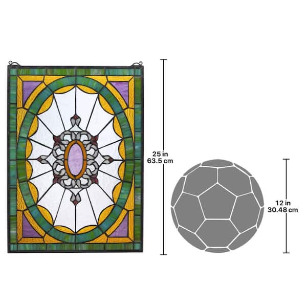 Design Toscano Monte Carlo Tiffany-Style Stained Glass Window