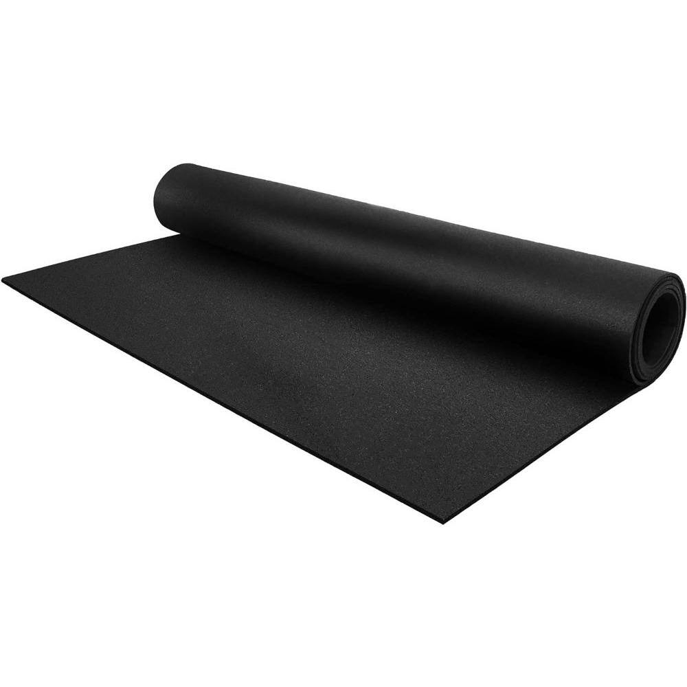 Black and Red Speckled Rubber Gym Flooring Mat