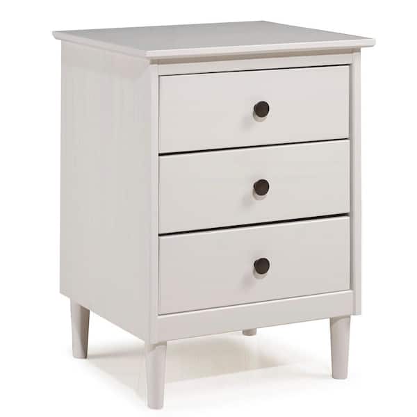 ✓ Louis Philippe III Nightstand, White by ACME