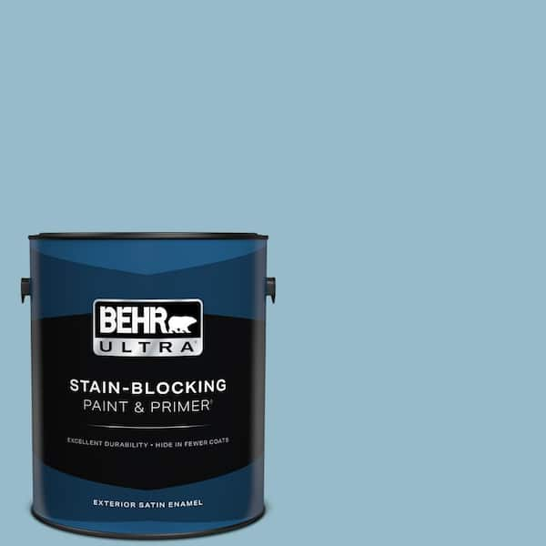 BEHR ULTRA 1 gal. #S480-3 Sydney Harbour Satin Enamel Exterior Paint & Primer