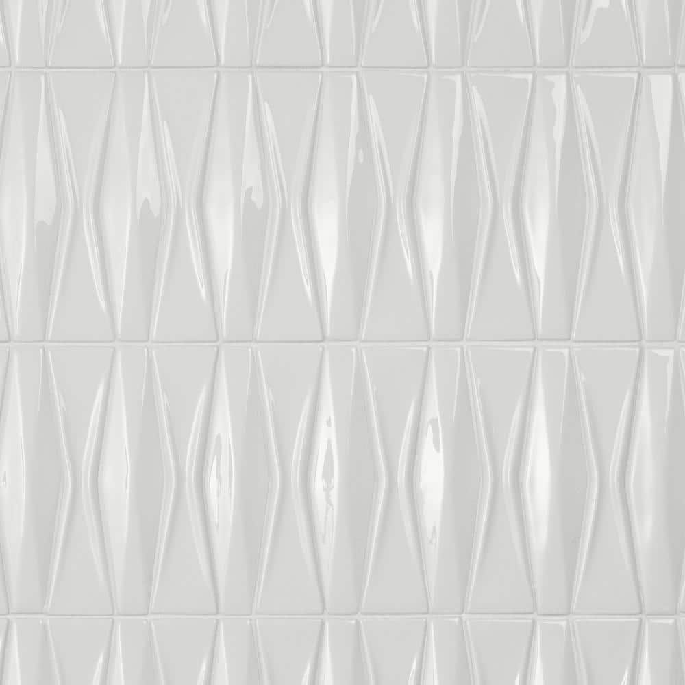 Delphi Harlequin Glacier White 12 in. x 16 in. Crackled Glass Mosaic Tile (1.39 sq. ft./Each) price history on PriceWatchPro