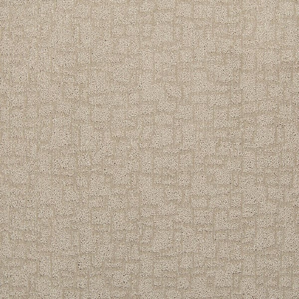 Painted Picture - Selenite-Beige 12 ft. 45 oz. Triexta PET Pattern Installed Carpet