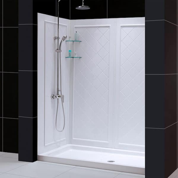 DreamLine Qwall 36 in. x 60 in. x 76-3/4 in. Standard Fit Shower
