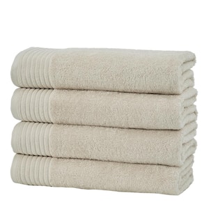 Off-White Featherspun Cotton Ultra Soft-4 Pack Bath Towel Set