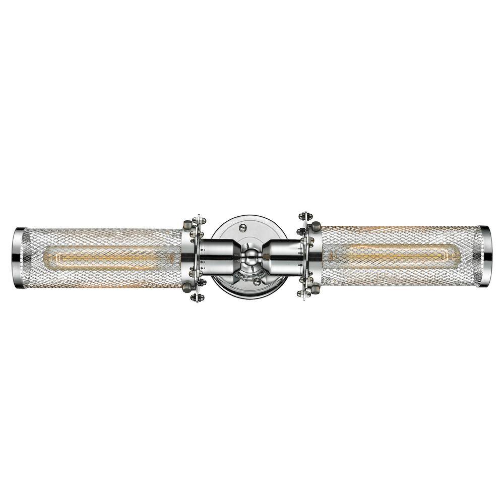 Quincy Hall 21 in. Polished Chrome Vanity Light with Silver Metal Shade price history on PriceWatchPro