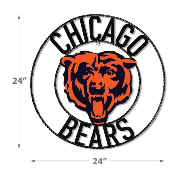 Chicago Bears 24' Wrought Iron Wall Art