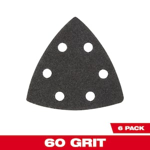 3-1/2 in. 60-Grit Sandpaper for Oscillating Multi-Tool (6-Pack)