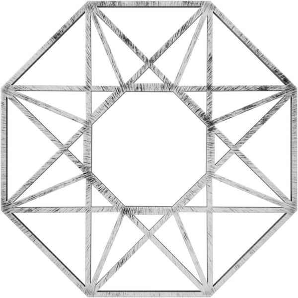 Ekena Millwork 1 in. x 32 in. x 32 in. Guardian Architectural Grade PVC Peirced Ceiling Medallion