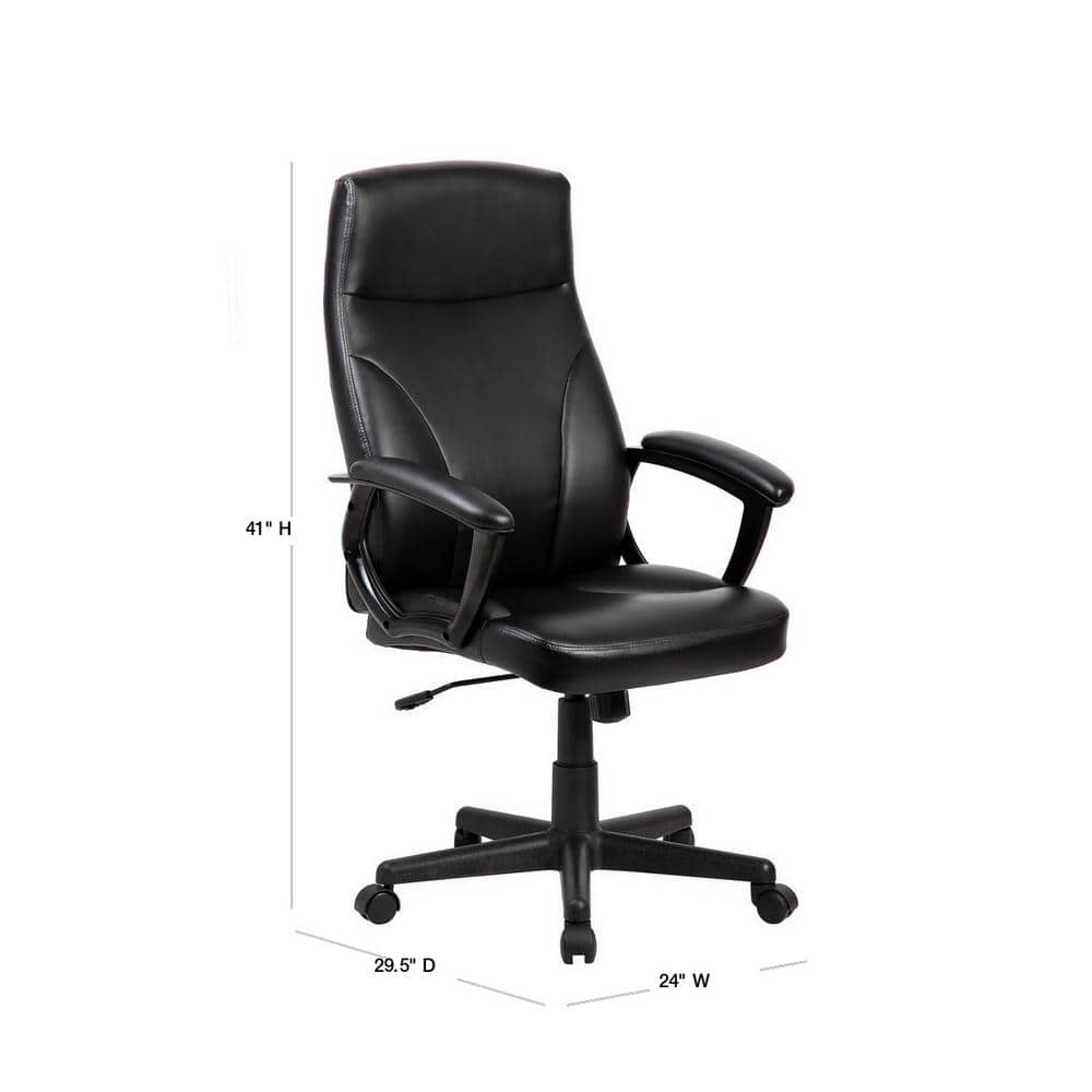 Black Medium Back Swivel Executive Office Chair