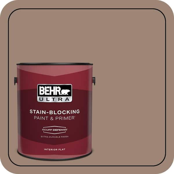 BEHR ULTRA 1 gal. #PPU5-16 Earthnut Extra Durable Flat Interior Paint & Primer