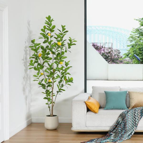 5FT Artificial Lemon Tree – Realistic Fake Plant For Home, Office & Indoor Decor - View #2