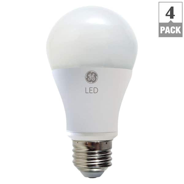 GE 100W Equivalent Soft White A19 Dimmable LED Light Bulb (4-Pack)