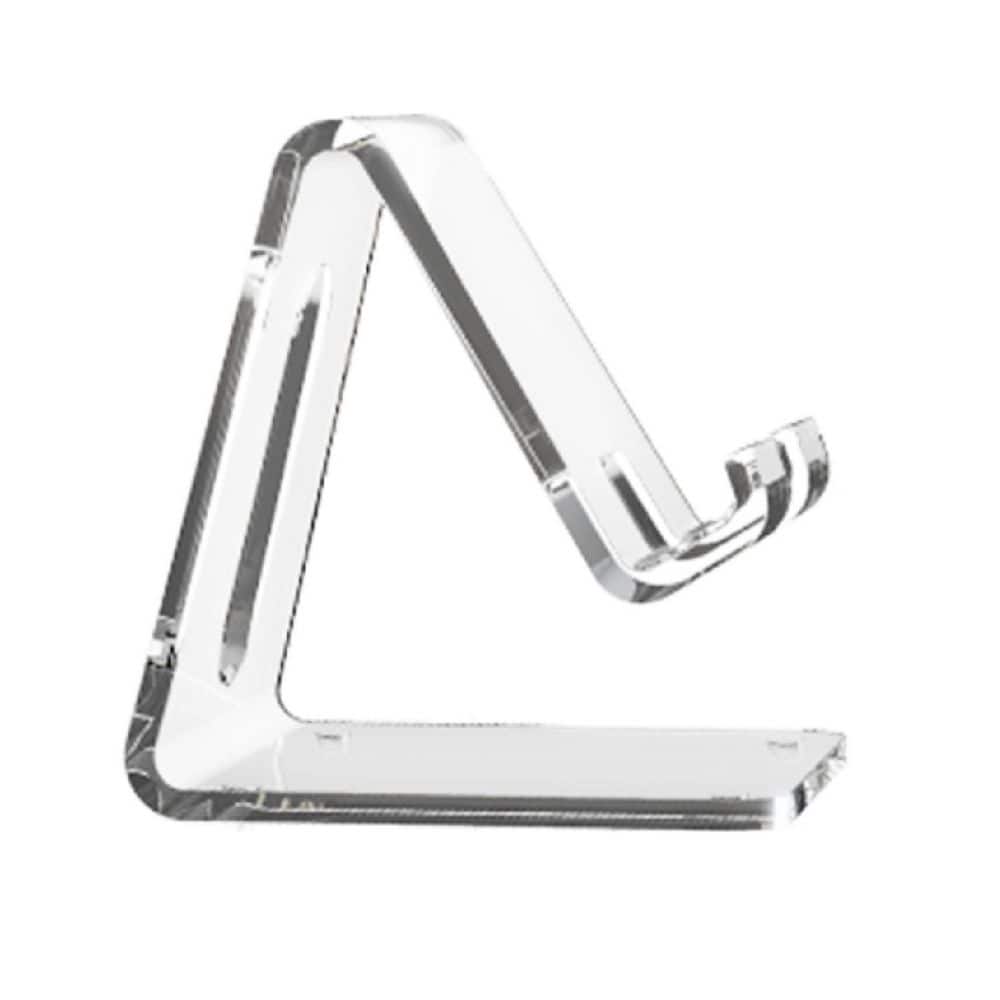 Acrylic Cell Phone Stand Portable Clear Desk Holder Compatible with Smartphones Tablets Ergonomic Anti-Slip Design price history on PriceWatchPro