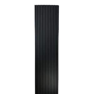 SAMPLE 6 in. x 10 in. x 0.8 in. Acoustic Vinyl Wall Siding Board in Emboss Black Color (1-Pieces)