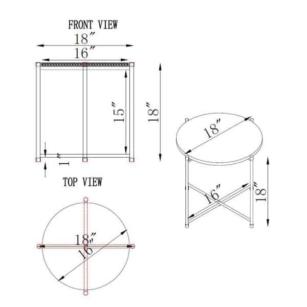 Modern Faux Stone 20" Square Black Aluminum Outdoor Cocktail Table