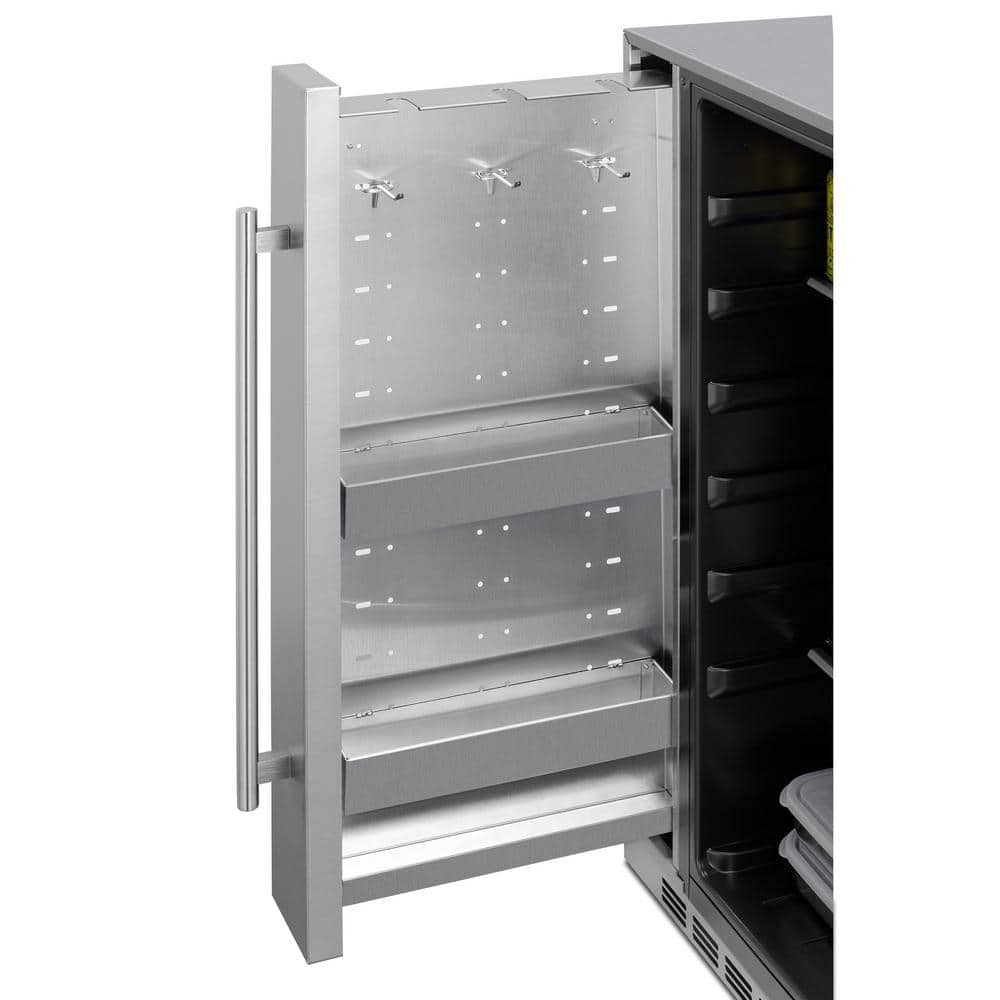 24" Stainless Steel Undercounter Smart Mini Refrigerator