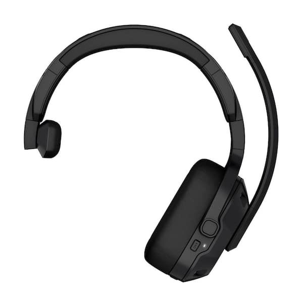 dezl Black Wireless Bluetooth Over the Head Headset 110 with LED Flashlight