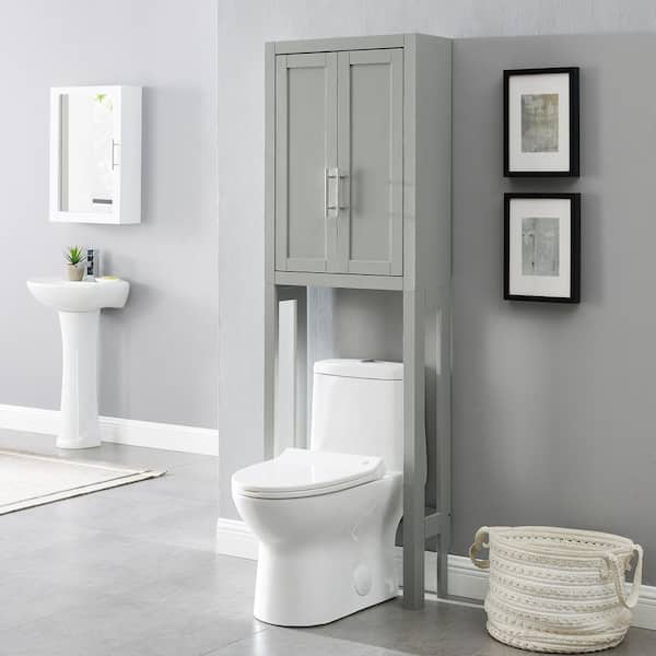 Aoibox Modern Over The Toilet Space Saver Organization Wood