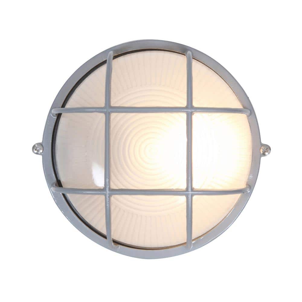 Nauticus 1-Light Satin Outdoor Bulkhead Light with Frosted Glass Shade price history on PriceWatchPro