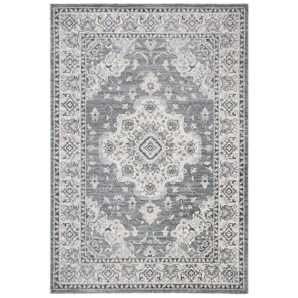 SAFAVIEH Isabella Gray/Light Gray 5 ft. x 8 ft. Geometric Area Rug