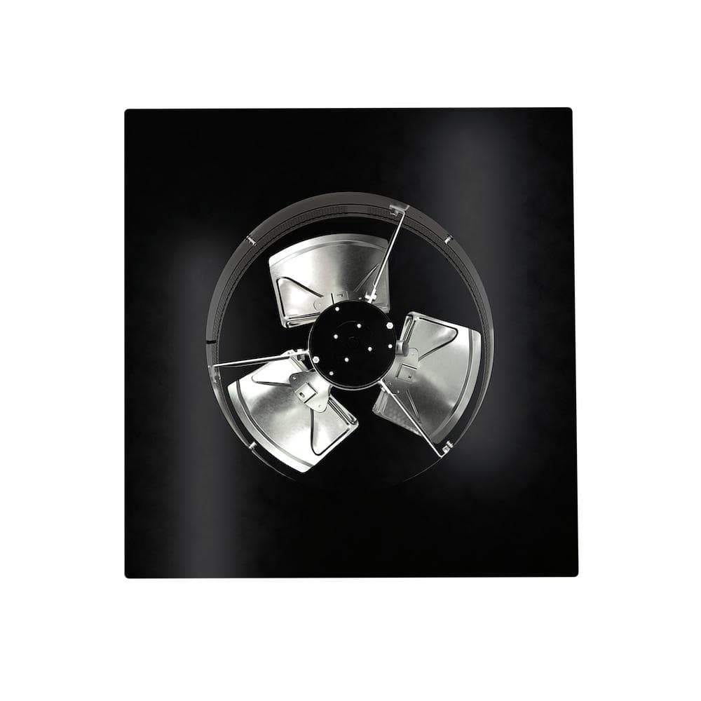 Black Galvanized Steel Smart Roof Mount Attic Fan