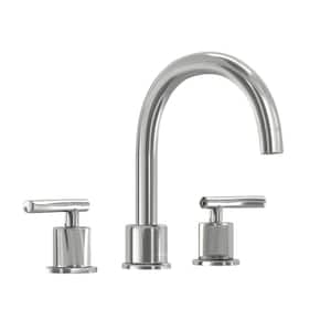 Dorset 8 in. Widespread Double-Handle High-Arc Bathroom Faucet in Polished Chrome
