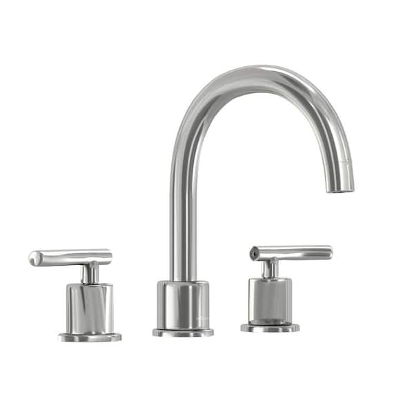 Glacier Bay Dorset 8 in. Widespread Double-Handle High-Arc Bathroom Faucet in Polished Chrome