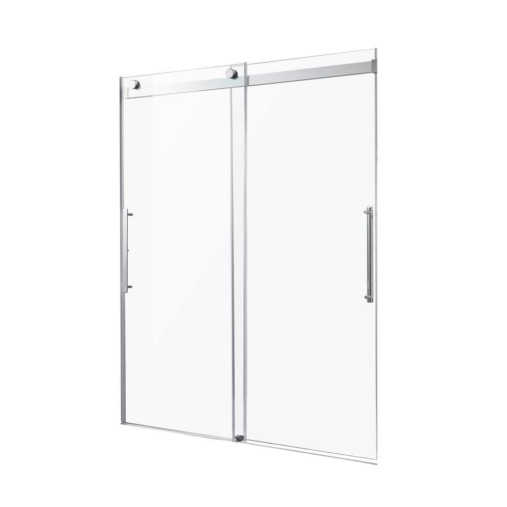 Stellar Series 48 x 76 Polished Chrome Frameless Sliding Shower Door