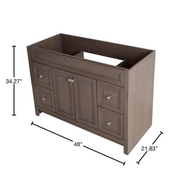 Brinkhill 36 in. W x 34 in. H x 22 in. D Bath Vanity Cabinet Only in Flagstone Brinkhill 36 in. W x 34 in. H x 22 in. D Bath Vanity Cabinet Only in Flagstone