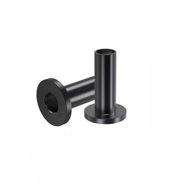 Afoxsos 100-Pack Stainless Steel Black Protector Sleeves for 1/8 5/32 3/16 Wire Rope Cable Railing Kit T316 Marine Grade