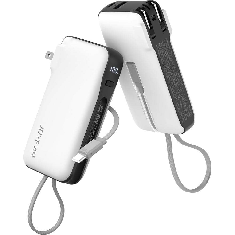 10,000mAh Portable Charger Power Bank with Fast Charging 22.5-Watt Max Buil