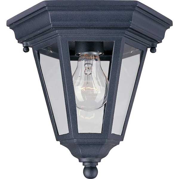 Maxim Lighting Westlake 1-Light Black Outdoor Flushmount