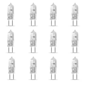 50-Watt Warm White (3000K) T4 GY6.35 Bi-Pin Dimmable Halogen 12-Volt Light Bulb (12-Pack)
