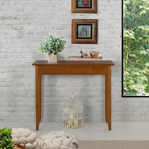 Shaker Style 36 in. Cherry Rectangular Solid Wood Console Table