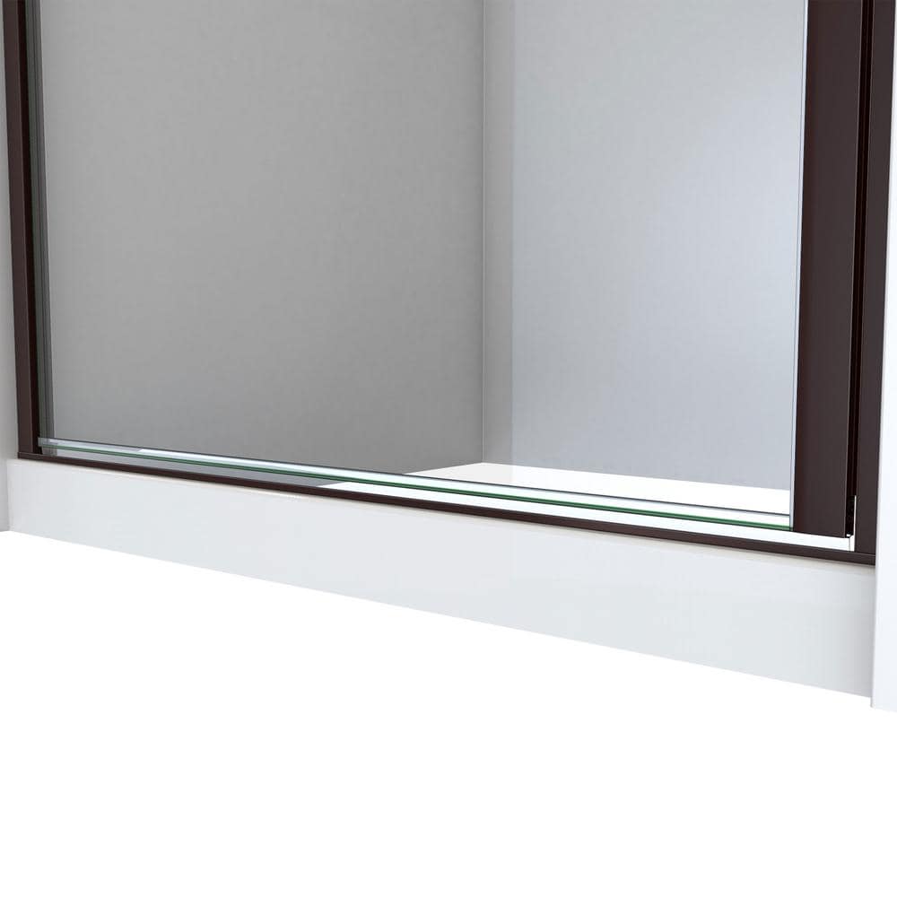 Alliance Oil Rubbed Bronze 28" x 66" Semi-Frameless Shower Door