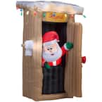 Santa in the outhouse inflatable hotsell