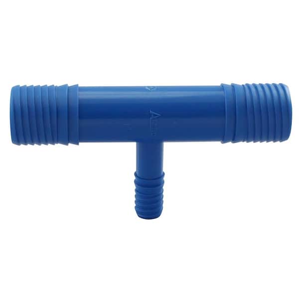 Apollo 1 in. x 1 in. Blue Twister Polypropylene x 3/8 in. Funny Pipe Reducing Insert Tee Fitting