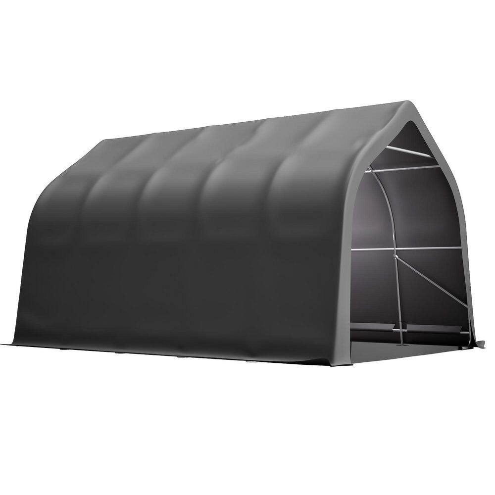 13 ft. x 20ft. Heavy Duty Portable Carport Garage Tent with Steel Frame Roll-up Door for Outdoor Storage Shelter in Gray price history on PriceWatchPro