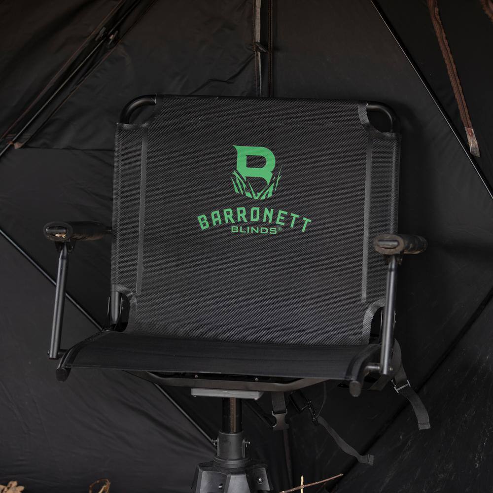 Deluxe Wide Swivel Hunting Chair with TearTuff Mesh and Adjustable Legs