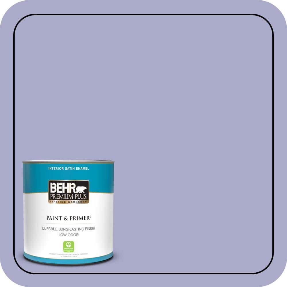 1 qt. #M550-4 Wisteria Blue Satin Enamel Low Odor Interior Paint & Primer price history on PriceWatchPro