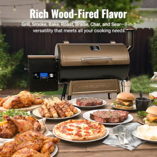 549 sq. in. Pellet Grill and Smoker in Bronze with PID 3.0 Controller