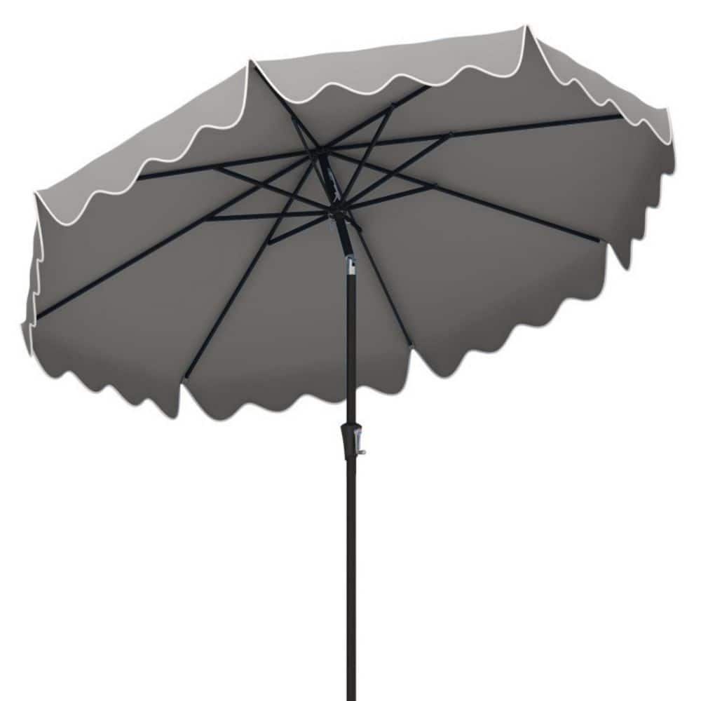 9 ft. Market Patio Umbrella in Gray with Crank and Push Button Tilt price history on PriceWatchPro
