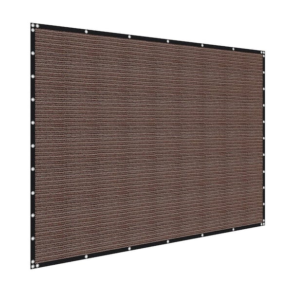 90% Sun Shade Cloth, 10x12 ft. Pergola Shade Cover, Stainless Steel Grommets, Sun Shades Canopy Privacy Screen, Brown