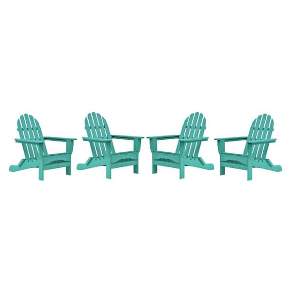 DUROGREEN Icon Aruba Recycled Plastic Adirondack Chair (4-Pack)
