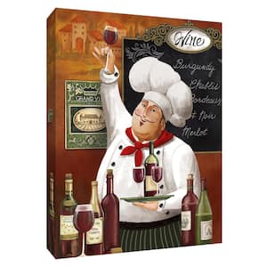 12 in. x 10 in. ''Grand Vin Chef'' by Canvas Wall Art