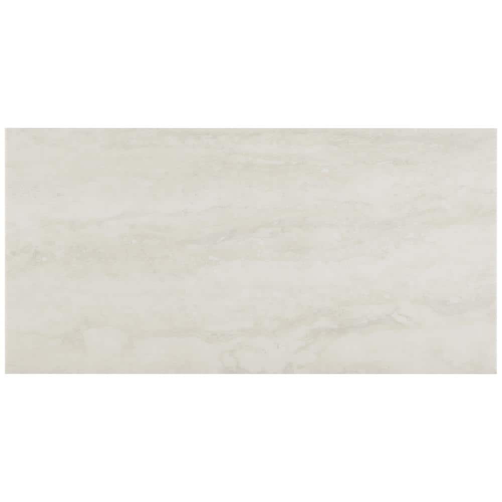 Elmdale Large Format Off-White Vinyl Tile with Water Protection