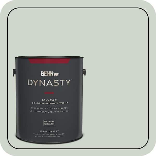 BEHR DYNASTY 1 gal. #ICC-48 Aspen Mist Flat Exterior Stain-Blocking Paint & Primer