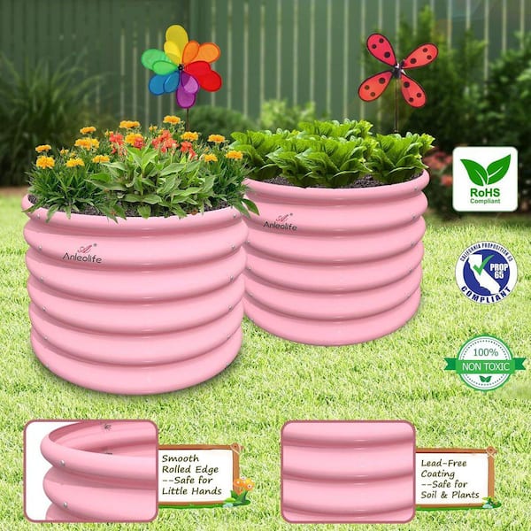 JUJABU 5-Pack Mixed Color Outdoor 40 in. x 24 in. Oval and 24 in